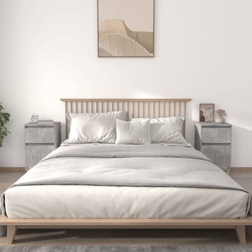 vidaXL Noćni ormarići 2 kom siva boja betona 40x35x70 cm