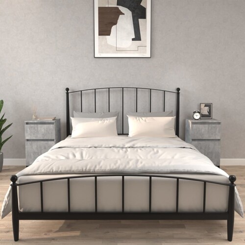 vidaXL Noćni ormarići 2 kom siva boja betona 40x35x70 cm