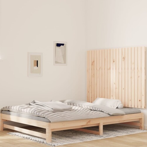 vidaXL Zidno uzglavlje 127,5x3x90 cm od masivne borovine