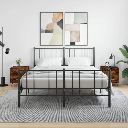 vidaXL Noćni ormarići 2 kom boja hrasta 40x35x47,5cm konstruirano drvo