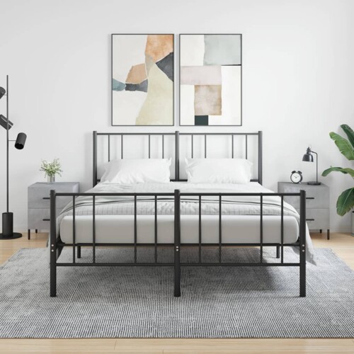 vidaXL Noćni ormarići 2 kom boja betona 40x35x47,5cm konstruirano drvo