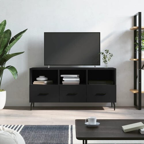 vidaXL TV ormarić crni 102 x 36 x 50 cm od konstruiranog drva