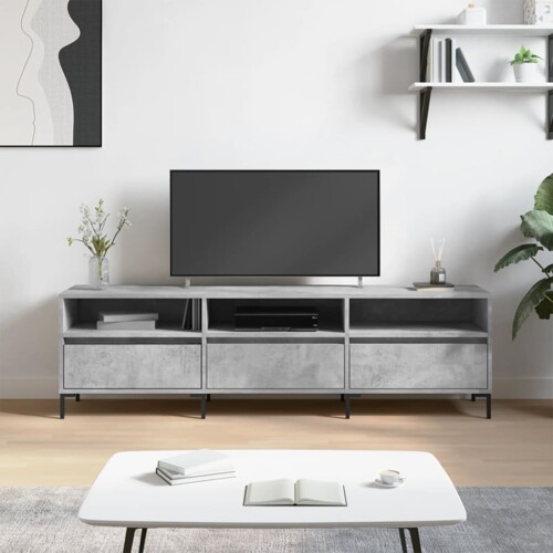 vidaXL TV ormarić boja betona 150x30x44,5 cm od konstruiranog drva