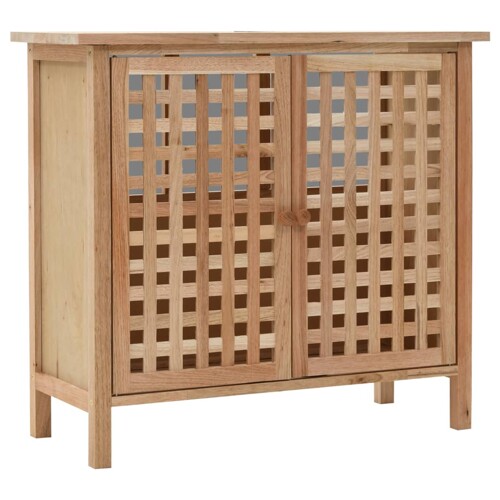 vidaXL Ormarić za umivaonik od masivne orahovine 66 x 29 x 61 cm