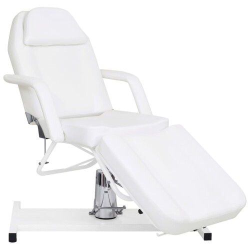 vidaXL Masažni stol bijeli 180 x 62 x (87 - 112) cm