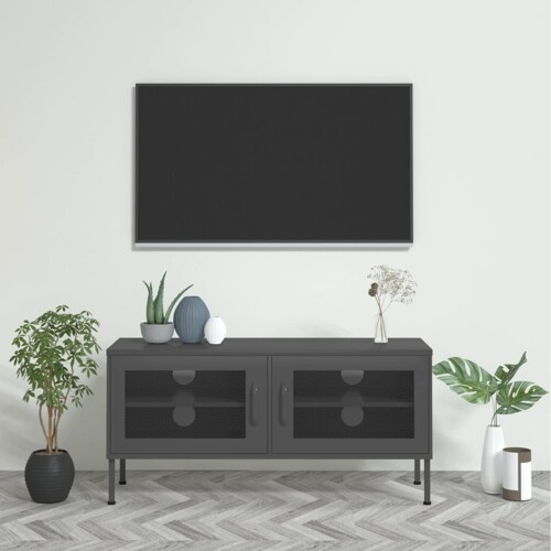 vidaXL TV ormarić antracit 105 x 35 x 50 cm čelični