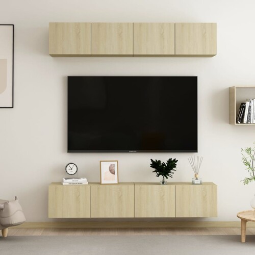 vidaXL TV ormarići 4 kom boja hrasta sonome 80 x 30 x 30 cm drvena