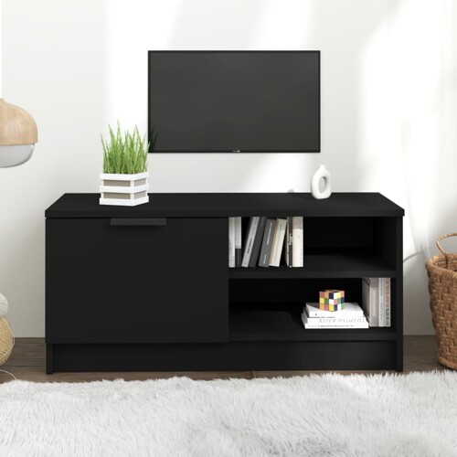 vidaXL TV ormarić crni 80 x 35 x 36,5 cm od konstruiranog drva