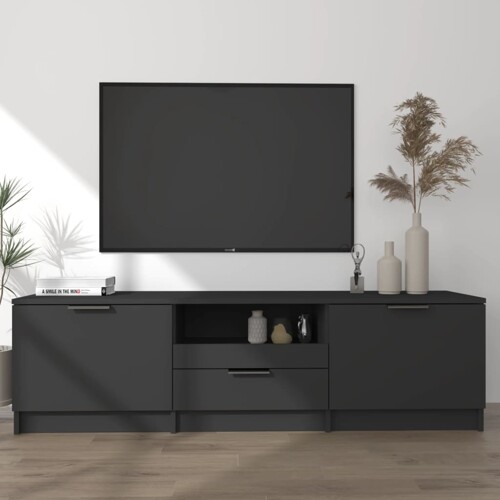 vidaXL TV ormarić crni 140 x 35 x 40 cm od konstruiranog drva