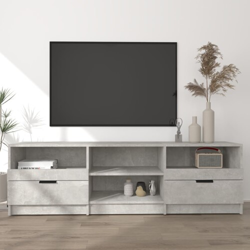 vidaXL TV ormarić boja betona 150x33,5x45 cm od konstruiranog drva
