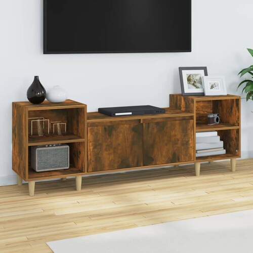 vidaXL TV ormarić boja dimljenog hrasta 160x35x55 cm konstruirano drvo