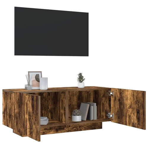 vidaXL TV ormarić boja dimljenog hrasta 100x35x40 cm konstruirano drvo