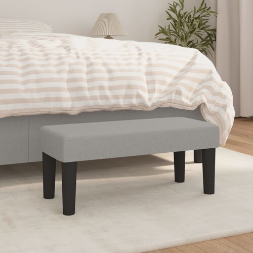 vidaXL Klupa svjetlosiva 70 x 30 x 30 cm od tkanine