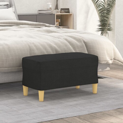 vidaXL Klupa crna 70x35x41 cm od tkanine
