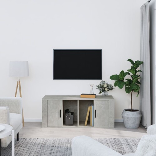 vidaXL TV ormarić boja betona 100 x 35 x 40 cm od konstruiranog drva