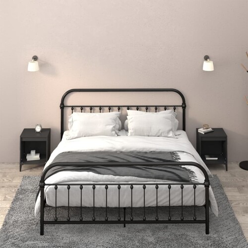 vidaXL Noćni ormarići 2 kom crni 40x35x50 cm