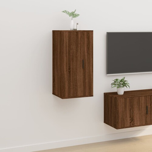 vidaXL Zidni TV ormarić Smeđi hrast 40x34,5x80 cm