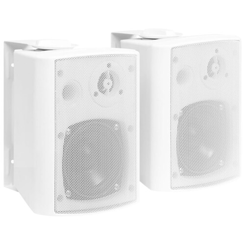 vidaXL Zidni stereo zvučnici 2 kom bijeli unutarnji/vanjski 80 W
