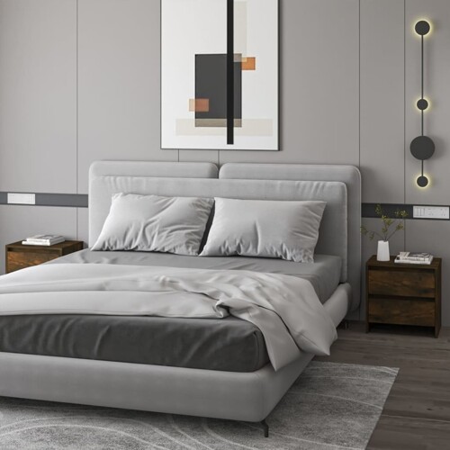 vidaXL Noćni ormarići 2 kom boja hrasta 45 x 34,5 x 44,5 cm drveni