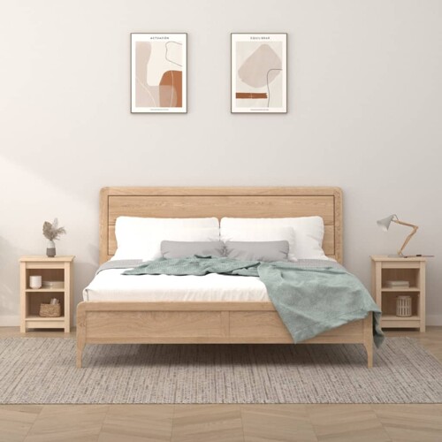 vidaXL Noćni ormarići 2 kom 40 x 35 x 55 cm od masivne borovine