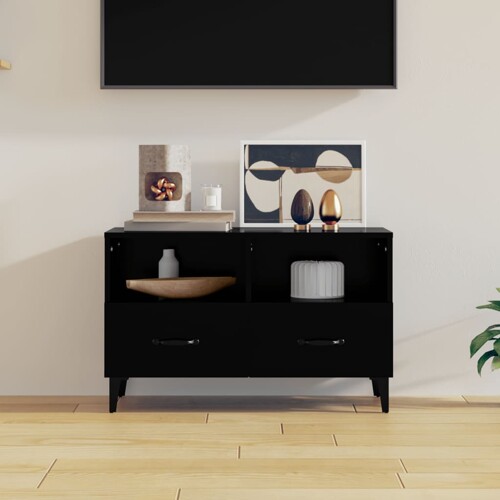 vidaXL TV ormarić crni 80 x 36 x 50 cm od konstruiranog drva