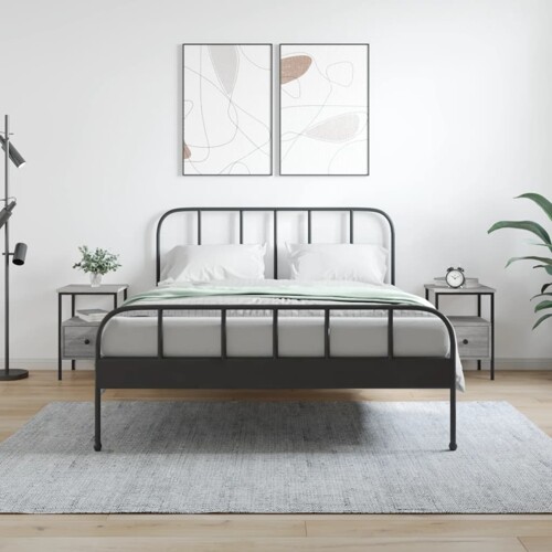 vidaXL Noćni ormarići 2 kom boja hrasta 34x36x50 cm konstruirano drvo