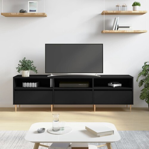 vidaXL TV ormarić crni 150x30x44,5 cm od konstruiranog drva