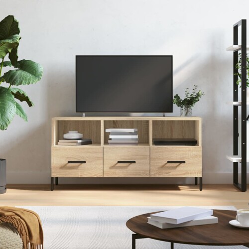 vidaXL TV ormarić boja hrasta sonome 102x36x50 cm konstruirano drvo