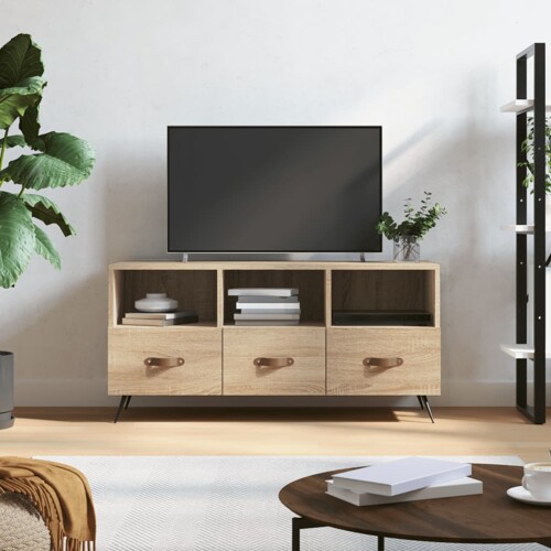 vidaXL TV ormarić boja hrasta sonome 102x36x50 cm konstruirano drvo
