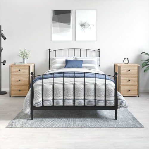 vidaXL Noćni ormarići 2 kom boja hrasta 40x36x60 cm konstruirano drvo
