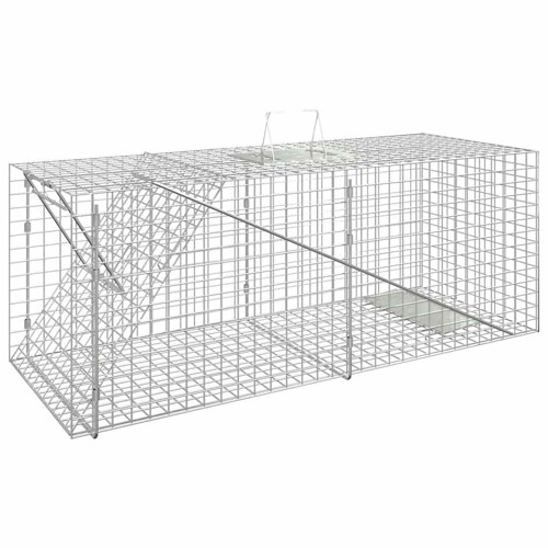 vidaXL Zamka za životinje 64,5 x 25 x 26,5 cm od pocinčanog željeza