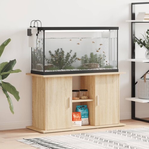 vidaXL Stalak za akvarij boja hrasta 101x41x58 cm konstruirano drvo