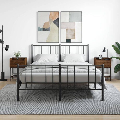 vidaXL Noćni ormarići 2 kom boja hrasta 40,5x31x60cm konstruirano drvo