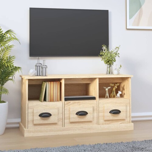 vidaXL TV ormarić boja hrasta sonome 100x35x50 cm konstruirano drvo