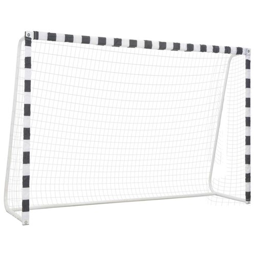 vidaXL Nogometni gol 300 x 200 x 90 cm metalni crno-bijeli