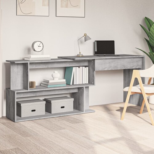 vidaXL Radni stol boja hrasta sonome 200x50x76 cm konstruirano drvo