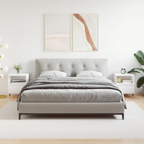 vidaXL Noćni ormarići 2 kom bijeli 40 x 35 x 50 cm konstruirano drvo