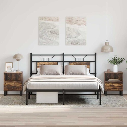 vidaXL Noćni ormarići 2 kom boja hrasta 40x35x50 cm konstruirano drvo