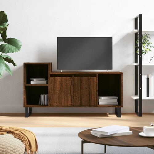 vidaXL TV ormarić boja smeđeg hrasta 100x35x55 cm konstruirano drvo