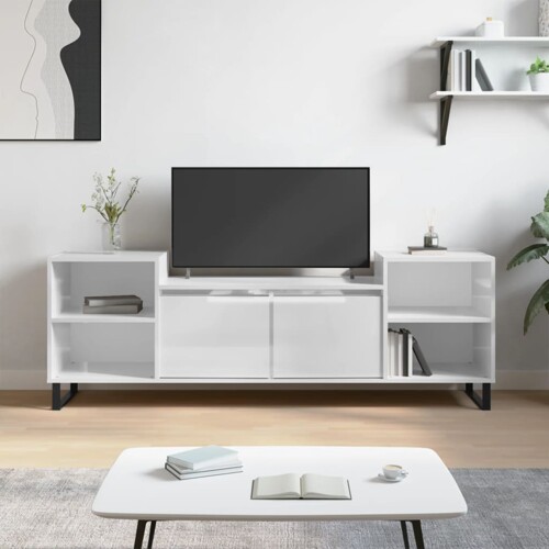 vidaXL TV ormarić sjajni bijeli 160x35x55 cm od konstruiranog drva