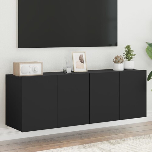 vidaXL Zidni TV ormarići 2 kom crni 60 x30 x 41 cm