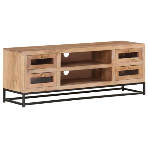 vidaXL TV ormarić 110 x 30 x 40 cm od masivnog bagremovog drva