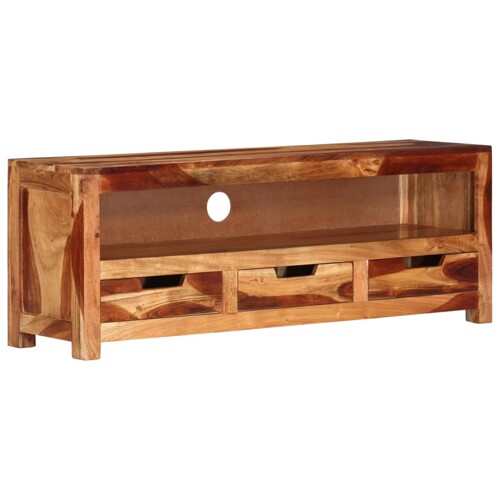 vidaXL TV ormarić 110 x 30 x 40 cm od masivnog bagremovog drva