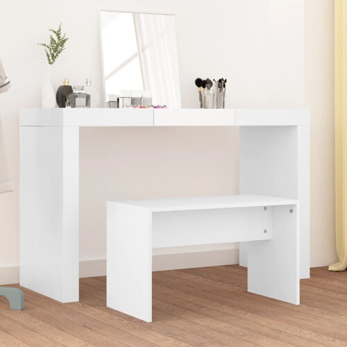vidaXL Toaletni stolac bijeli 70 x 35 x 45 cm od konstruiranog drva