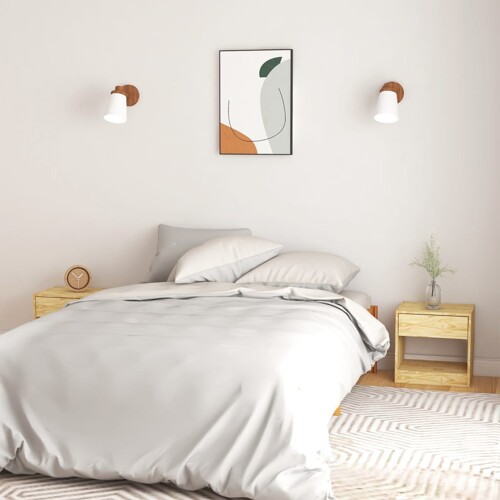 vidaXL Noćni ormarići 2 kom 40 x 31 x 40 cm od masivne borovine