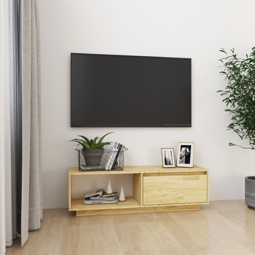 vidaXL TV ormarić 110 x 30 x 33,5 cm od masivne borovine