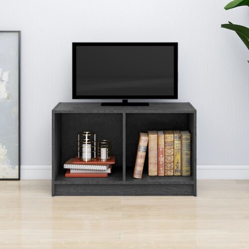 vidaXL TV ormarić sivi 70 x 33 x 42 cm od masivne borovine