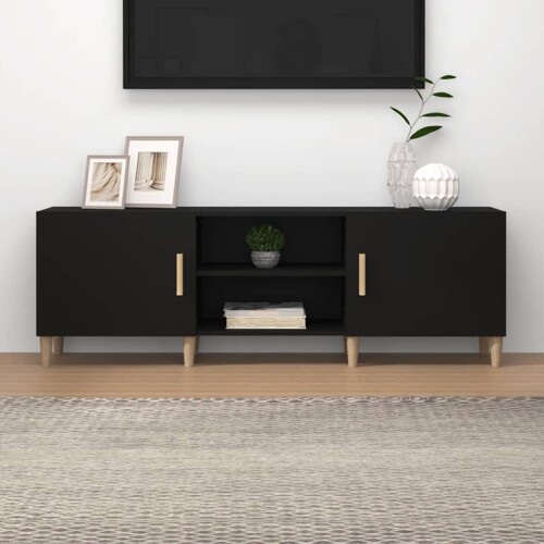 vidaXL TV ormarić crni 150 x 30 x 50 cm od konstruiranog drva
