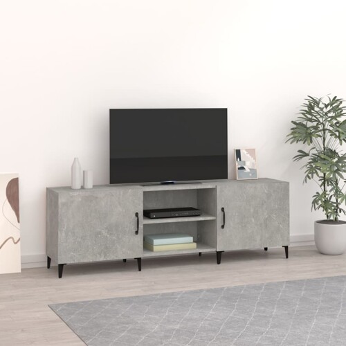 vidaXL TV ormarić boja betona 150x30x50 cm od konstruiranog drva