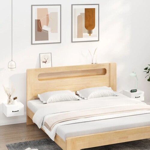 vidaXL Zidni noćni ormarići 2 kom bijeli 35 x 35 x 20 cm